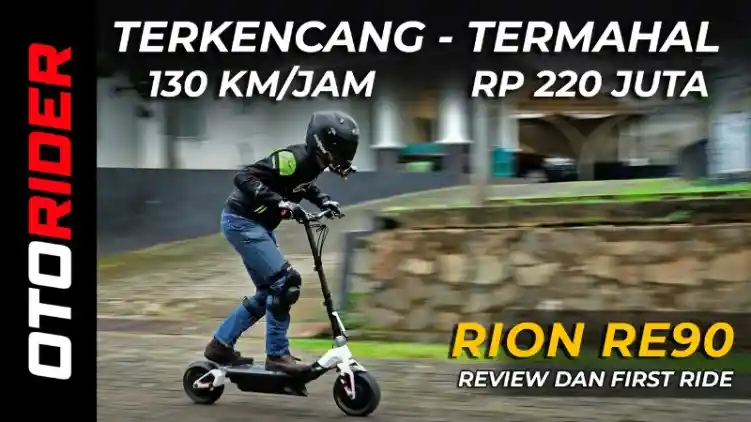 VIDEO: Escooter Terkencang Di Dunia - Rion RE90 Review dan First Ride - Indonesia | OtoRider