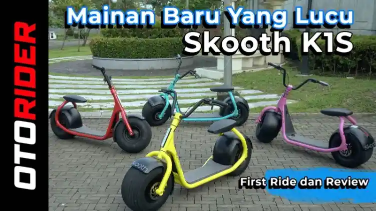 VIDEO: Skooth K1S Skuter Listrik Imut - Review dan First Ride | OtoRider