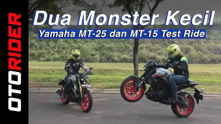 Sepasang Monster kecil, Yamaha MT-25 dan MT15 Test Ride - Video