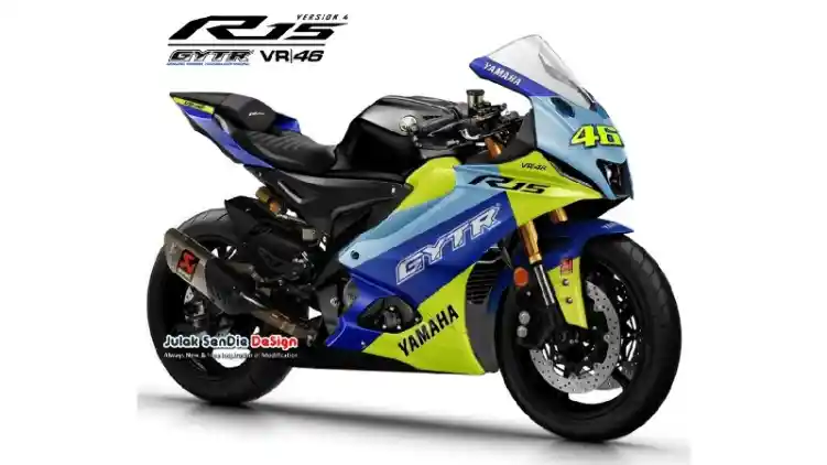 Inspirasi Modifikasi Yamaha R15 Baru, Pakai Livery GYTR VR46