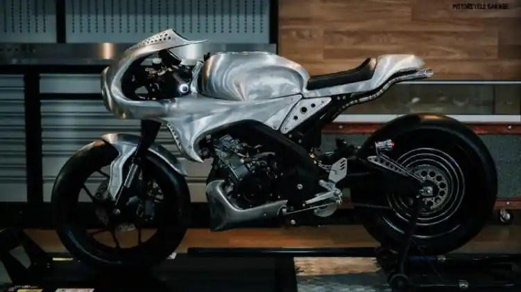 AMS Motorcycle Garage Beri Sentuhan Khasnya pada Kustom Yamaha XSR 155 'Sang Macan'