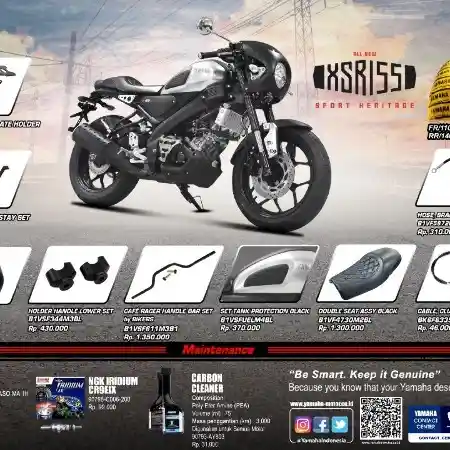 Aksesoris resmi Yamaha XSR155 Cafe Racer