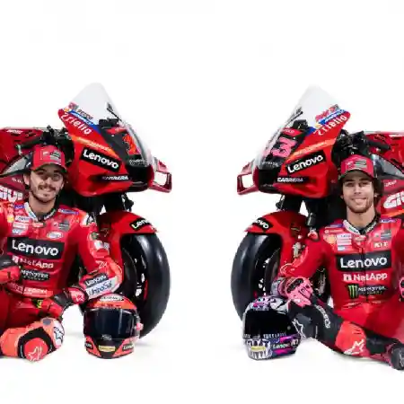 Francesco Bagnaia dan Enea Bastianini Ducati Lenovo 2023