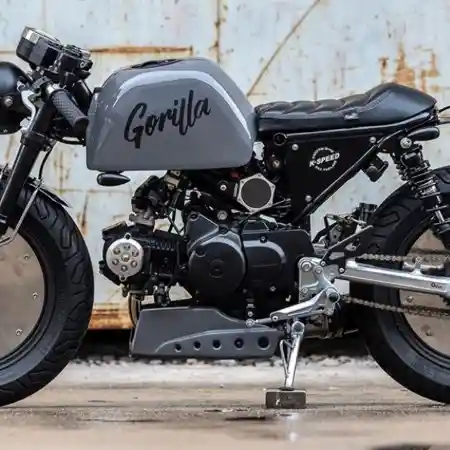 Modifikasi Honda Monkey Gaya Cafe Racer, Kecil Tapi Kekar!