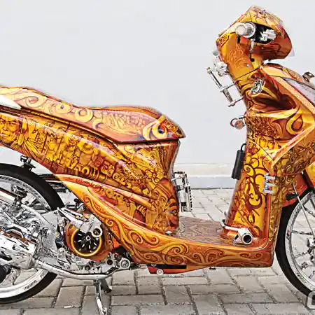 Modifikasi Honda Spacy, Berlapis Tatto Borneo