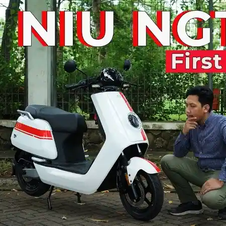 VIDEO Skuter Listrik  NIU  NGT First Ride Indonesia 