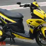 Intip Modifikasi Yamaha Aerox 125LC Livery 60th Yamaha