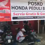 Peduli Sosial, AHASS Jawa Barat Beri Bantuan untuk Korban Banjir di Pangandaran