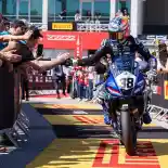 Arai Agaska Incar Podium di FIM R3 BLU CRU World Cup Misano