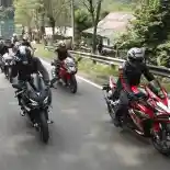 Serunya Turing Pecinta Honda CBR250RR dan CB150R di Jawa Barat