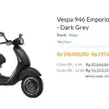 Vespa 946 Emporio Armani Dijual Online, Cicilannya Rp 32,6 Jutaan!