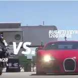 Video : Bugatti Veyron VS Kawasaki H2R