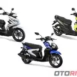 Komparasi Spesifikasi Honda BeAT Street vs Yamaha New X-Ride vs Suzuki NEX II Cross