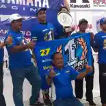 Rusman Fadhil Rayakan Gelar Juara Kejurnas 150cc di Binuang