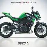 Render Terbaru, Inikah Cikal Bakal Tampilan Kawasaki Z25R?