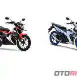 Komparasi Spesifikasi New Honda Sonic 150R vs All New Suzuki Satria F150, Kencang Mana?