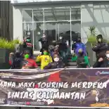 Sambut HUT RI Ke-76, Komunitas Maxi Yamaha Pontianak Tempuh Jarak 4.000 KM