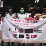 Bantu Korban Kebakaran, Biker Suzuki Gelar Aksi Peduli