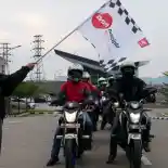 Puluhan Riders Komunitas Honda CB150R Kopdar di Bandung