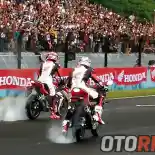 Honda All New CBR150R Langsung Diajak Marquez dan Pedrosa Burn Out!