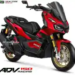 Inspirasi Modifikasi Honda ADV150 Bergaya Balap, Tertarik?