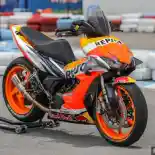 Motor Honda Supra GTR150 Modifikasi Mirip MotoGP RC213V