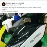 Polytron Disinyalir Tengah Memproduksi Motor Listrik Polytron Disinyalir Tengah Memproduksi Motor Listrik