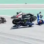 Soal Crash di GP Catalunya, Nakagami Minta Maaf pada Rins dan Bagnaia