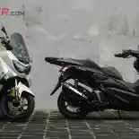 Modifikasi Dua Yamaha NMax 2016, Edisi Hitam Putih Siap Turing