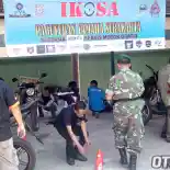 Paguyuban Yamaha Surakarta Berikan Servis Gratis Motor Dinas Kodim Manahan