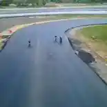 Lintasan Sirkuit Mandalika Diterobos Tiga Pengendara RX-King