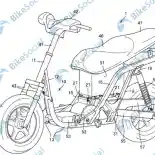 Gambar Paten Skuter Listrik Pertama Suzuki Terungkap