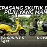 VIDEO: Skutik Eropa Premium - Royal Alloy GP150 dan Vespa Sprint S 150 i-get | OtoRider