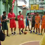 Pebasket Nasional Berikan Coaching Clinic Di SMK Binaan Honda