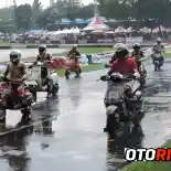 Hujan Deras Saat Kelas Super FFA, Heru Susanto Sukses Finish Terdepan