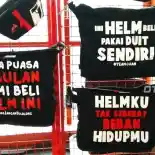 Tas Helm Unik 7Gear Beragam Kata-Kata Menarik, Harganya Sangat Terjangkau