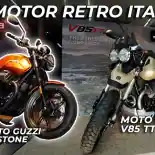 VIDEO: Motor Retro Moto Guzzi V85 TT Travel dan New V7 Stone | First Impression - Indonesia | OtoRider