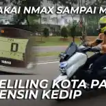 VIDEO: Tes Jarak Yamaha NMax 155 Connected/ABS Pas Bensin Kedip