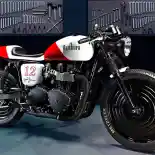Triumph Bonneville Ayrton Senna Tribute Racikan Tarso Marques Concept