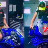 Valentino Rossi Sambangi Yamaha M1 V4 di Tes Misano