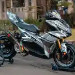 Modifikasi Yamaha Aerox Jadi Mirip Motor Sport R1M