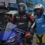Ketika Para Jurnalis Melakukan Test Ride Yamaha New R25 & FreeGo Di Sentul