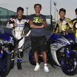 Galang Hendra dan Imanuel Pratna Geber Yamaha R3 di Misano