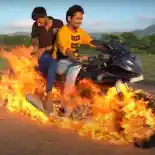 Jangan Dicoba! Youtuber India Tiru Adegan Ghost Rider