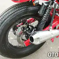 Galleri foto Dochi Sadega Pee Wee Gaskins Doyan Modif, Ini Bajaj Pulsar Cafe Racer Miliknya