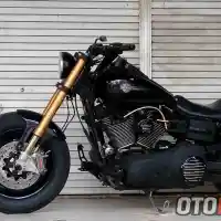 Galleri foto Modifikasi Harley Davidson Dyna Low Rider 2015, Pakai Roland Sands Biar Nyaman