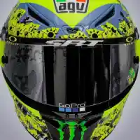 Galleri foto Makna Tersembunyi Di Balik Grafis Khusus Helm Valentino Rossi