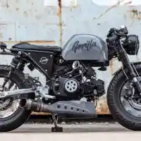 Galleri foto Modifikasi Honda Monkey Gaya Cafe Racer, Kecil Tapi Kekar!