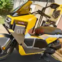 Galleri foto FOTO: Letbe Mecha, Detail Skuter Matik Gambot Bergaya Futuristik