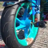 Galleri foto Modifikasi Yamaha NMax 2016, Bagai Dikelilingi Putri Duyung